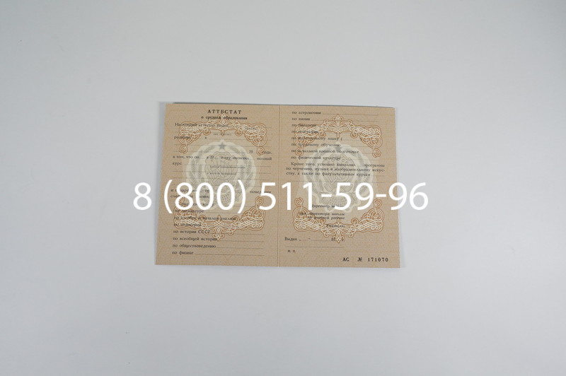 Купить Аттестат за 11 класс до 1994 в Казани