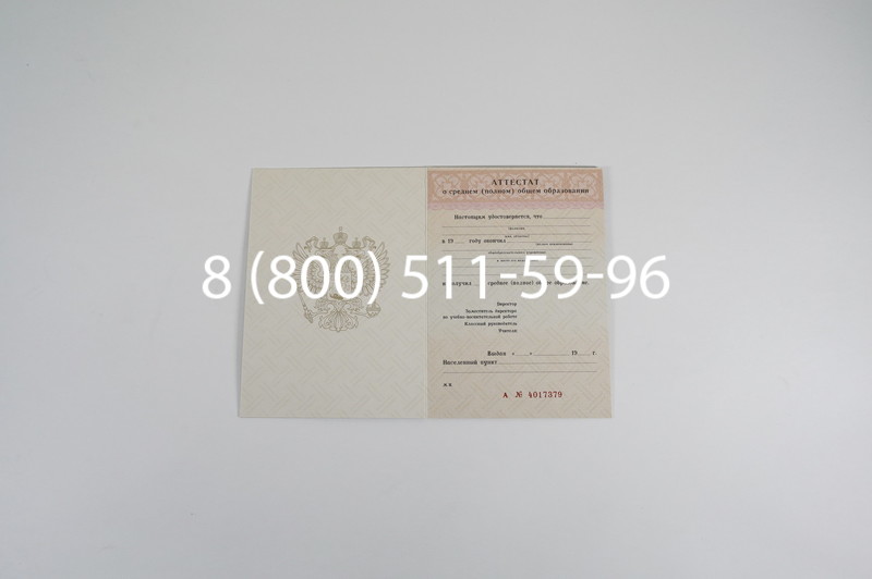 Заказать Аттестат за 11 класс 1994-2006 годов в Казани