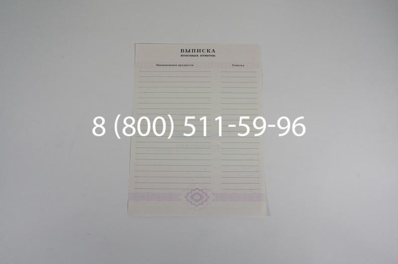 Аттестат за 11 класс 2007-2010 годов в Казани