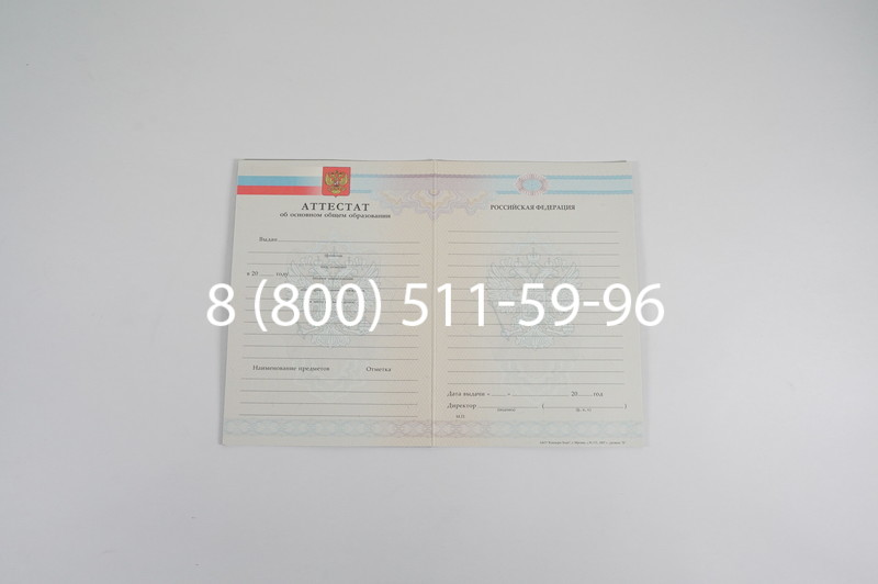 Купить Аттестат за 9 класс 2007-2010 годов в Казани