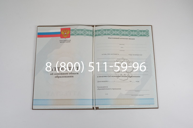 Аттестат за 9 класс 2011-2013 годов в Казани