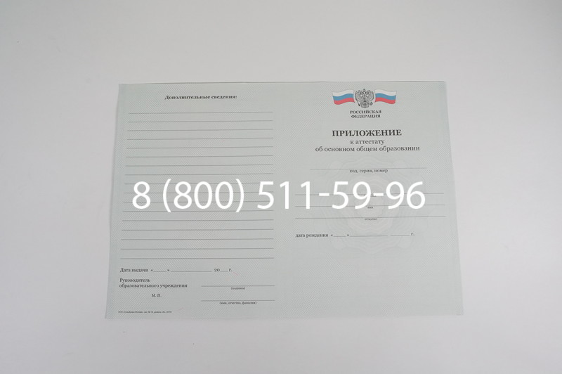 Аттестат за 9 класс 2011-2013 годов в Казани