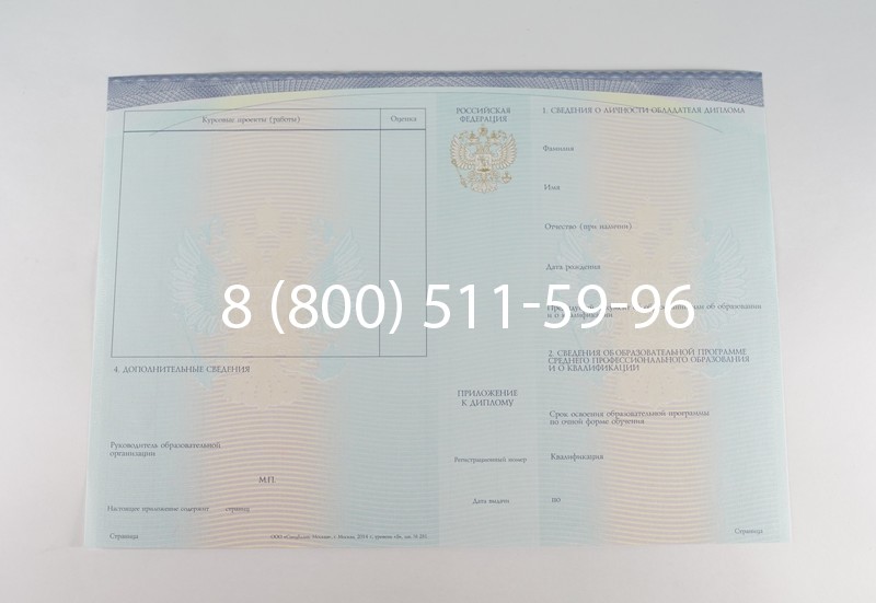 Диплом о среднем образовании (Спецбланк) 2014-2026 года в Казани
