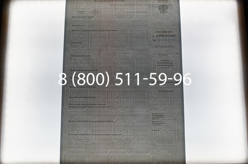 Заказать Диплом ПТУ 2007-2010 годов в Казани